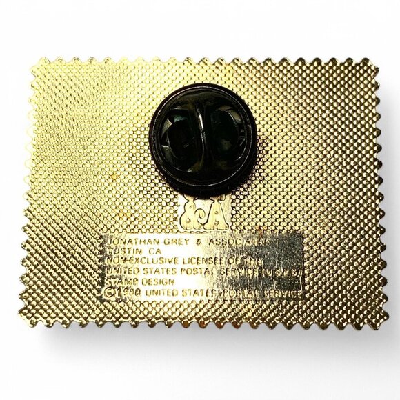 Vintage Postal Service Cat Stamp Lapel Pin By Jonathan Grey & Associates Gold - Picture 4 of 9